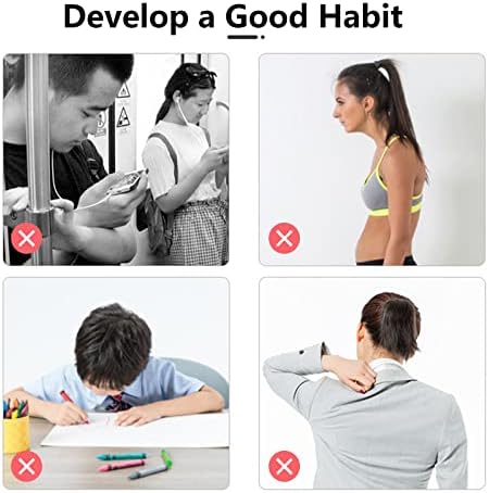 Smart Posture Corrector, Upper Back Brace with Vibration Intelligent Posture Reminder, Posture Trainer for Women/Kids/Men, Prevent Humpback, Help to Keep Right Posture to Develop a Good Habit (Gray)