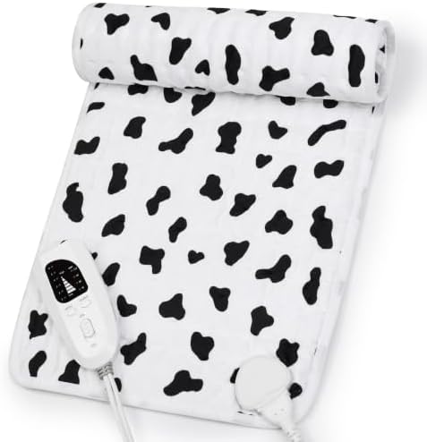Heating Pad,Heated Blanket,Heating Pad for Back Neck,White,24x12 Inch