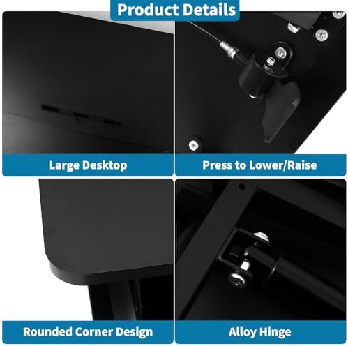 Standing Desk Converter, Height Adjustable, Dual Monitor with Keyboard Tray