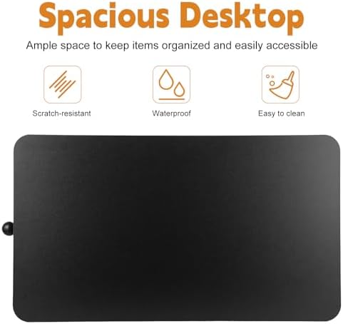Standing Desk Converter, 7-Level Height Adjustable Keyboard and Monitor Riser, 23.6" Sit to Stand Desk Workstation, No Assembly Laptop Computer Lift for Walking Pad