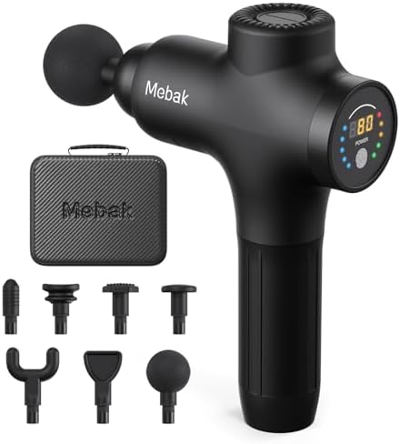 Mebak 3 Massage Gun Deep Tissue, Muscle Massager for Athletes Pain Relief