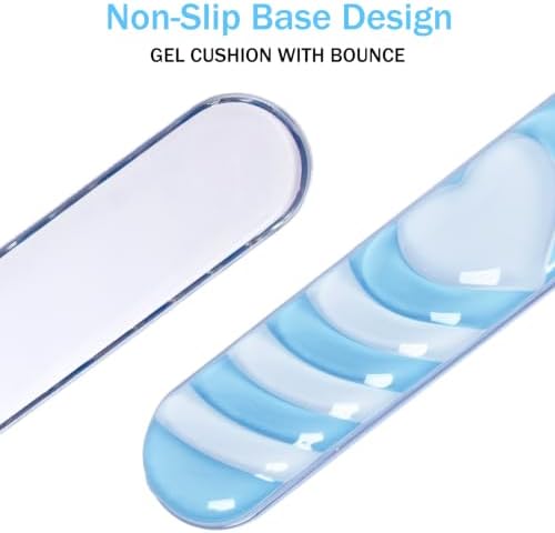 L-SPOUTTO Blue Cute Ergonomic Gel Wrist Rest for Mouse and Keyboard