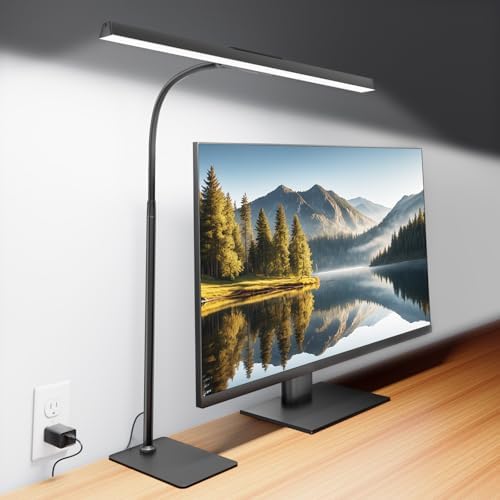 Kary LED Desk Lamp for Home Office, Flexible Gooseneck Task Light Tall 12W