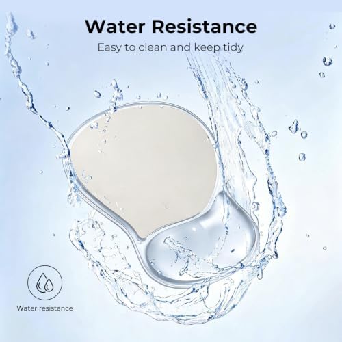 EooCoo Ergonomic Waterproof Mouse Pad with Gel Wrist Rest Support