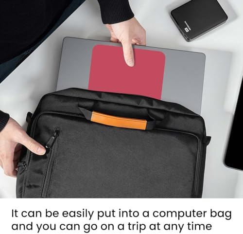 Small Mouse Pad 6 x 8 Inch, Horizontal and Vertical Flexible use. Great for Traveling, Wireless laptops, Keyboard Trays, Offices, etc. (red)