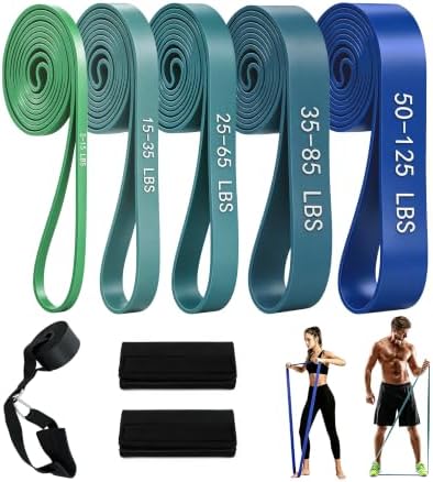 5-Level Resistance Bands for Working Out, Pull Up Assistance Bands