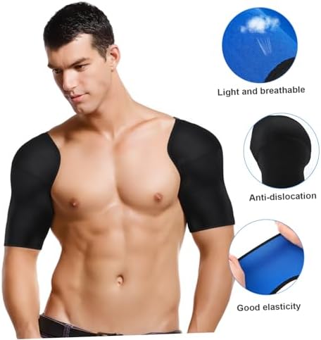 iplusmile Double Shoulder Brace for Men Women - Sports Shoulder Protective Gear for Pains Relief - Shoulder Strap Brace for Sleeping Outdoor Lifting, XL