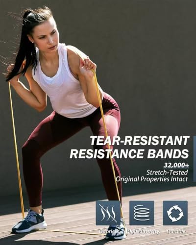 Resistance Bands for Working Out,5-Level Elastic Exercise Bands