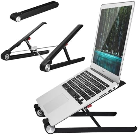 Adjustable Laptop Stand for Desk, Portable Notebook Riser Fits 18 17 16 15