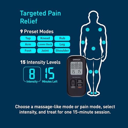 Omron Max Power Relief TENS Unit Muscle Stimulator