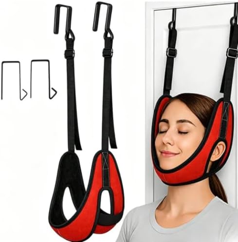Upgraded Over Door Neck Traction Device, Neck Traction Harness