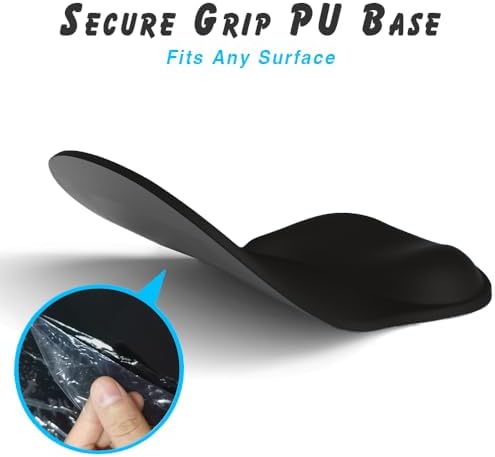 ErgoComfort Gel Wrist Rest Mouse Pad-Ergonomic Office Mousepad with Wrist Support-Non-Slip, Design Desk Accessories Mat for Home&Game Decor (08FloraBliss)