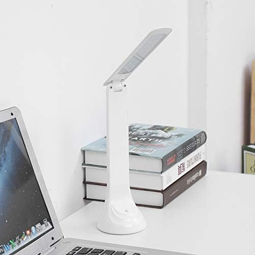 Rechargeable Folding LED Desk Lamp, Eye Care Table Light with 3 Brightness Levels, Anti - Glare 18 LED Bulbs for Reading Study, USB Charging Desktop Lamp for Home Office