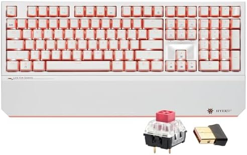 Hexgears X5 Wireless Mechanical Keyboard Full Size 108 Keys- Pink