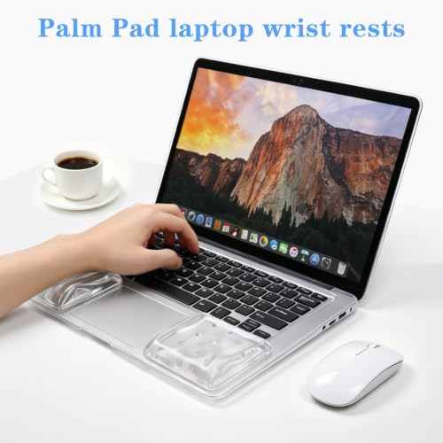 Ergonomic Gel Wrist Rests for Laptop 2pcs - White