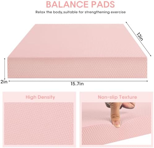 Exercise Balance Pad，Balance Foam Mat for Physical Therapy Equipment & Strength Stability Training, Slip Resistant Foam Mat for Yoga, Pilates, Meditation，Gardening knee pads