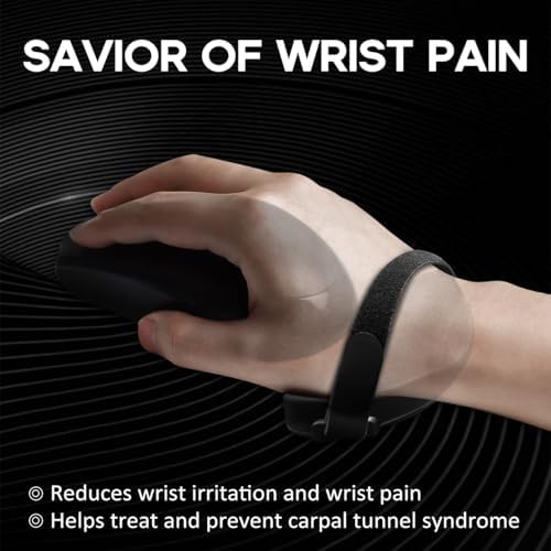 JIKIOU Advanced Ergonomic Right-Handed Gaming Wrist Rest for Mouse 2 Pack