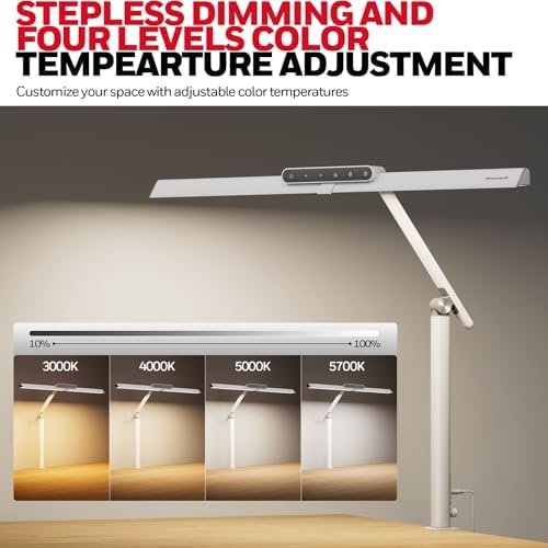 Honeywell HJ1 Sunturalux LED Clamp Desk Lamp 1200LM for Computer