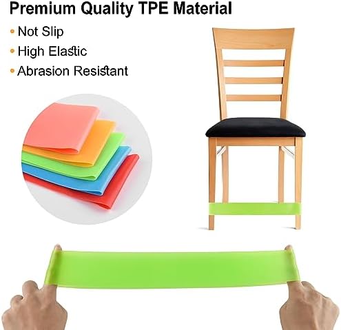 PLULON 30 Pack Chair Bands for Kids with Fidgety Feet Colorful Chair Fidget Bands Desks Stretch Foot Band ADHD Sensory Flexible Bands for Classroom Home