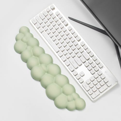 Cloud Keyboard Wrist Rest,Wrist Rest for Keyboard-Memory Foam,Green