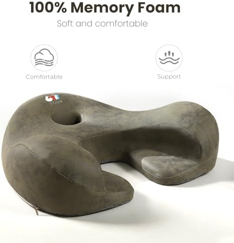Meditation Cushion Memory Foam Floor Pillow for Cross Legged Sitting