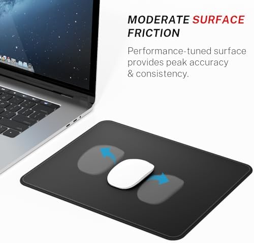 MROCO Essential Gaming Mouse Pad, 50% Expanded Size, 14 x 11 in, Black