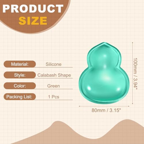 PATIKIL Gel Wrist Rest, Wrist Support for Mouse Calabash Shape Ergonomic Mouse Pad Soft Silicone Support Comfortable Cushion for Computer Gaming Office Home, Green
