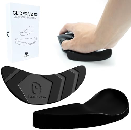 Glider V3 2025 Wrist Rest for Mouse, Ergonomic Sliding Palm Support for Carpal Tunnel and Wrist Pain Relief, Lightweight Gliding Wrist Pad for Office Work, Gaming, Coding, and Computer Use
