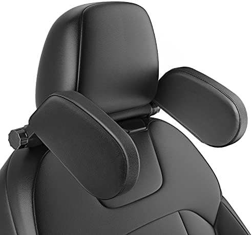 Car Headrest Pillow, Roadpal Adjustable Sleeping Headrest for Car Seat, Head Neck Support Rest Pillows for Kids Adults Travel, Only fit for Car Seat Headrest with Poles-Black