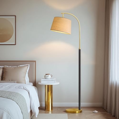 Real Wood Floor Lamps for Living Room Bedroom, 62" Mid Century Modern Lamp