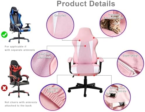 Gaming Chair Covers Only,Stretchable Fit Thick Breathable Mesh