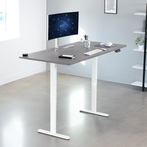 VIVO Dark Gray 71 x 36 in Standing Desk, DESK-KIT-E2W7G-36