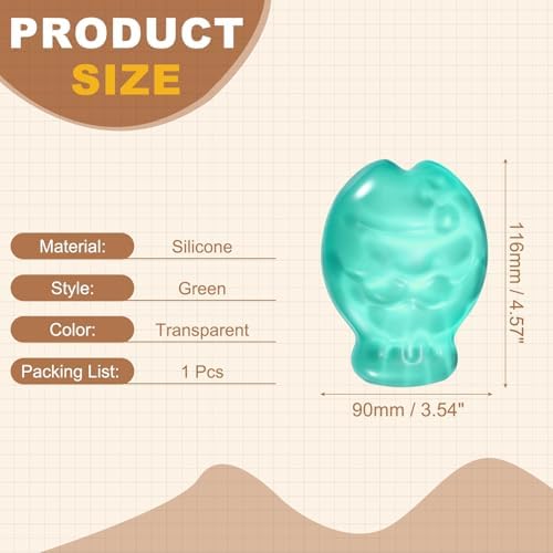 PATIKIL Gel Wrist Rest, Wrist Support for Mouse Fish Shape Ergonomic Mouse Pad Soft Silicone Support Comfortable Cushion for Computer Gaming Office Home, Green