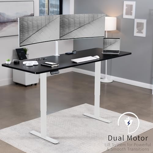 VIVO Black 83 x 30 in Standing Desk, DESK-KIT-E2W84-30B