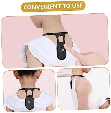Boys and Girls Posture Corrector Sensor Portable Training Device Black