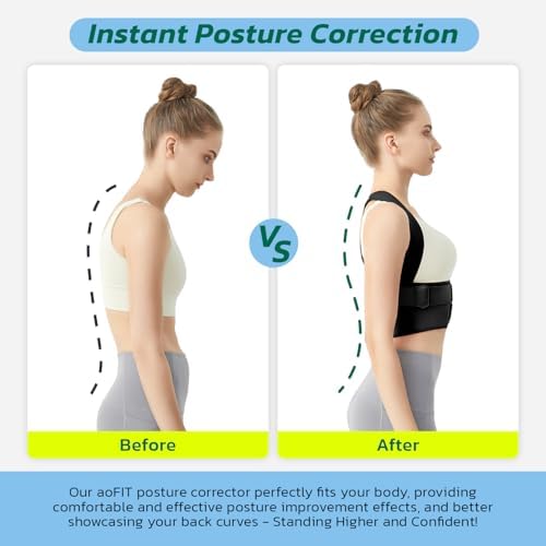AOFIT Posture Corrector for Women, Invisible Lightweight Back Brace XL