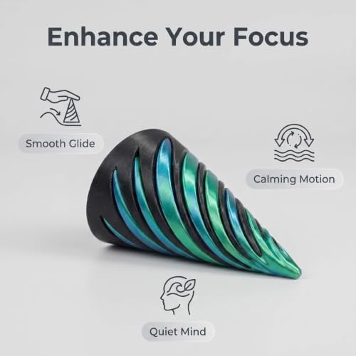 4 Pc Spiral Cone Fidget Toy, Optical Illusion Smooth 3D Printed Fidget Toys