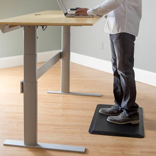 Ergonomic Standing Pad for Stand Up Desk, Comfort Anti Fatigue Mat to Help Relieve Back and Leg Pain, Commercial/Home Versatile Work Mat(Black,44x70cm (17 3/8 x 27 1/2"))