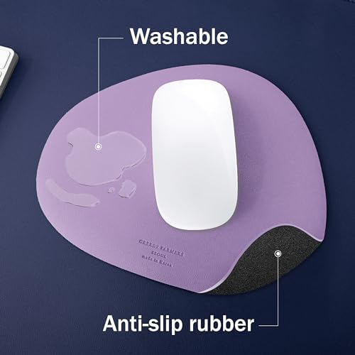 GREEDY FARMERS Mouse pad, Non-Slip Washable Waterproof Computer Mouse pad (Lavender Purple)