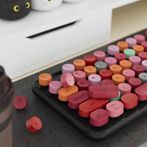Colorful Wireless Keyboard and Mouse Combo Red Colorful
