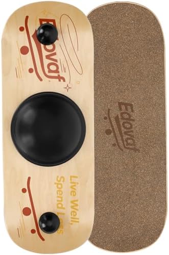 Balance Board- Gift for Adults & Kids,Wood Wobble Balance Trainer Board