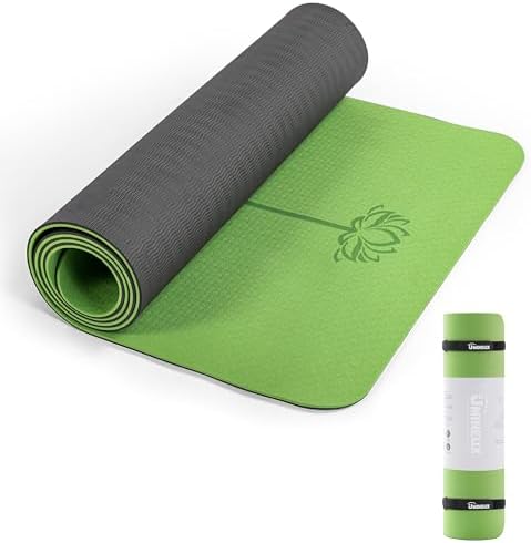 UMINEUX Yoga Mat Extra Thick 1/3'' & 2/5" Non Slip Yoga Mats for Women Eco Friendly TPE Fitness Exercise Mat with Carrying Sling & Storage Bag