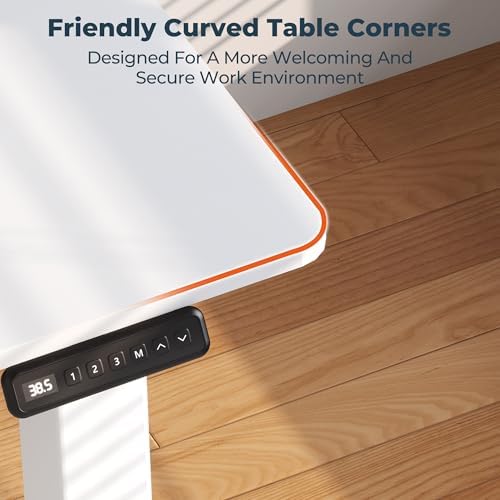 55x28'' 4 Leg Standing Desk,Electric Desk for Home Office