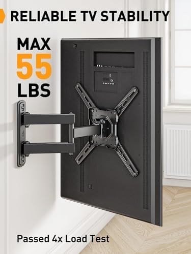 Perlegear Full Motion TV Wall Mount for 26–50 inch TVs up to 55 lbs