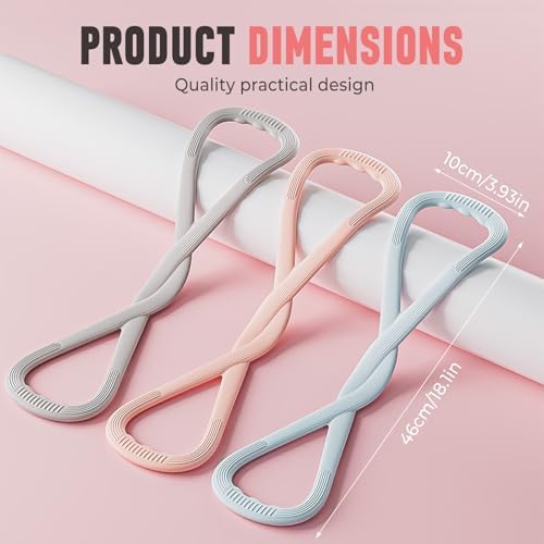 Figure 8 Fitness Resistance Band, 2025 New Elastic Bands for Working Out, Rubber Exercise Bands with Handles for Arm,Back Training, Exercise Equipment for Yoga, Pilates,Pilates
