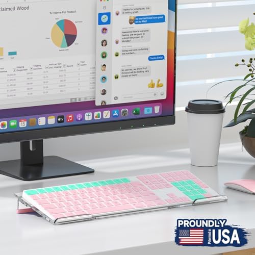 Ergonomic Computer Keyboard Stand - Adjustable Keyboard Riser Tilt Clear Acrylic Keyboard Tray Non-Slip Elevated Typing Key Board Holder Lift for Home Office Desk Accessories