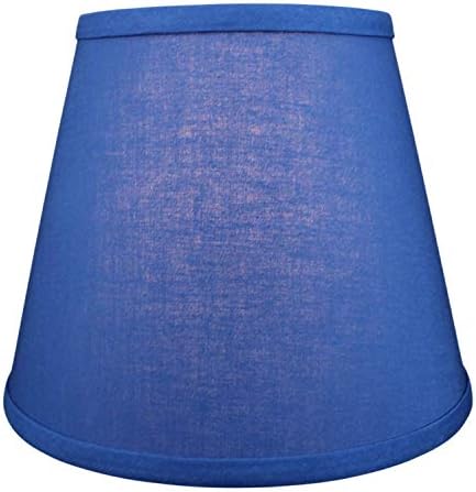 FenchelShades.com Lampshade 6" Top Diameter x 10" Bottom Diameter x 8" Slant Height 6x10x8" with Spider Attachment Diameter 0.4 Inch for Lamps with a Harp (Prussian)