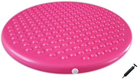 AppleRound Jr. Inflatable Seat Cushion with Pump, 31cm/12in Diameter, Sensory Wiggle Seat for Kids
