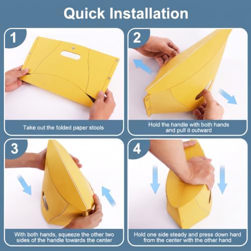 Portable Airplane Foot Rest, Foldable Foot Rest for Air Travel and Under Desk, Versatile Footrest and Stool for Long Flight, Home and Office(Blue) (Yellow)