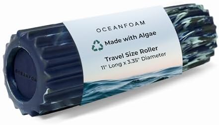 Oceanfoam Ripple Small Foam Roller (Dark Navy, Hunter & Seafoam Marbled)